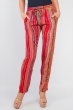 Брюки женские летние, тонкие №297F001 красно-оранжевый
