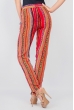 Брюки женские летние, тонкие №297F001 красно-оранжевый