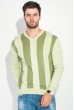 Джемпер мужской в полоску вертикальную 50PD312 оливковый