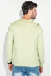 Джемпер мужской в полоску вертикальную 50PD312 оливковый
