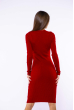 Платье с заклепками на рукавах 32P3807 красный