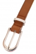 Ремень женский экокожа, тонкий 000KO055 коричневый