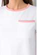 Костюм женский спортивный с короткими рукавами 151P121 бело-розовый