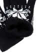 Перчатки мужские с узором 254V004 черно-белый