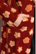 Кардиган женский с цветочным принтом 120PMS136 красный