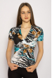 Блуза женская с цветным принтом 108P024-2 цветной принт
