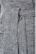 Пальто женское на поясе 64PD224-2 серо-розовый , петля
