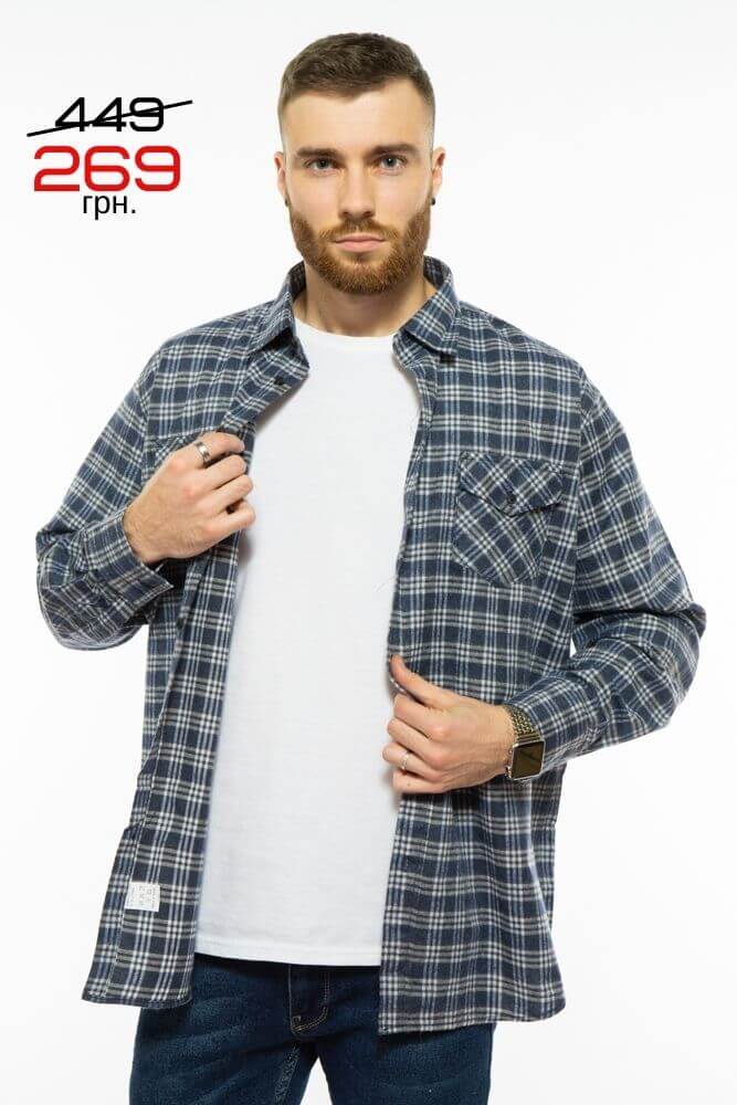 Рубашка мужская в клетку 269 грн.