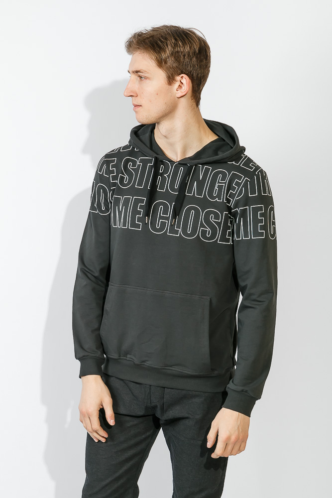 Батник мужской с капюшоном 32P015