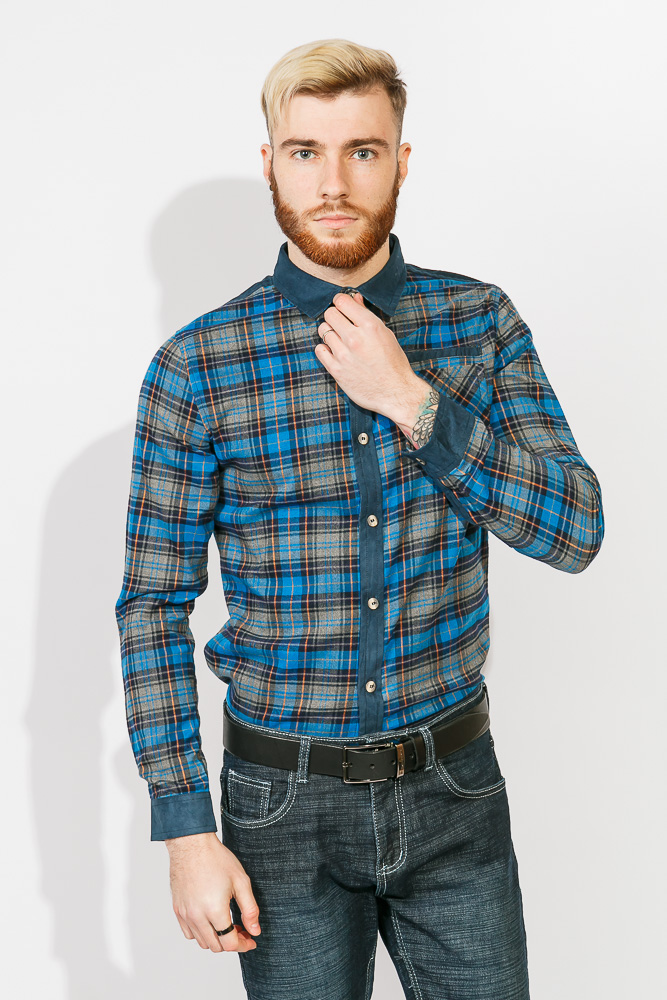 Рубашка мужская в клетку 825K002