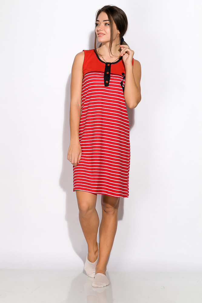 

Ночная рубашка женская 107P2711, Красно-синий