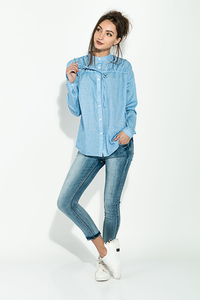 Рубашка женская с завязками на груди 64PD337-1