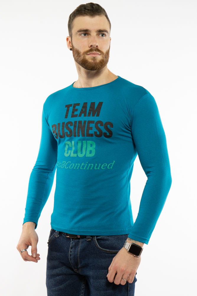 

Лонгслив мужской 147P006 с надписями, Морская волна;голубой;красный;черный;серый;белый;темно-синий;джинс;светло-серый меланж