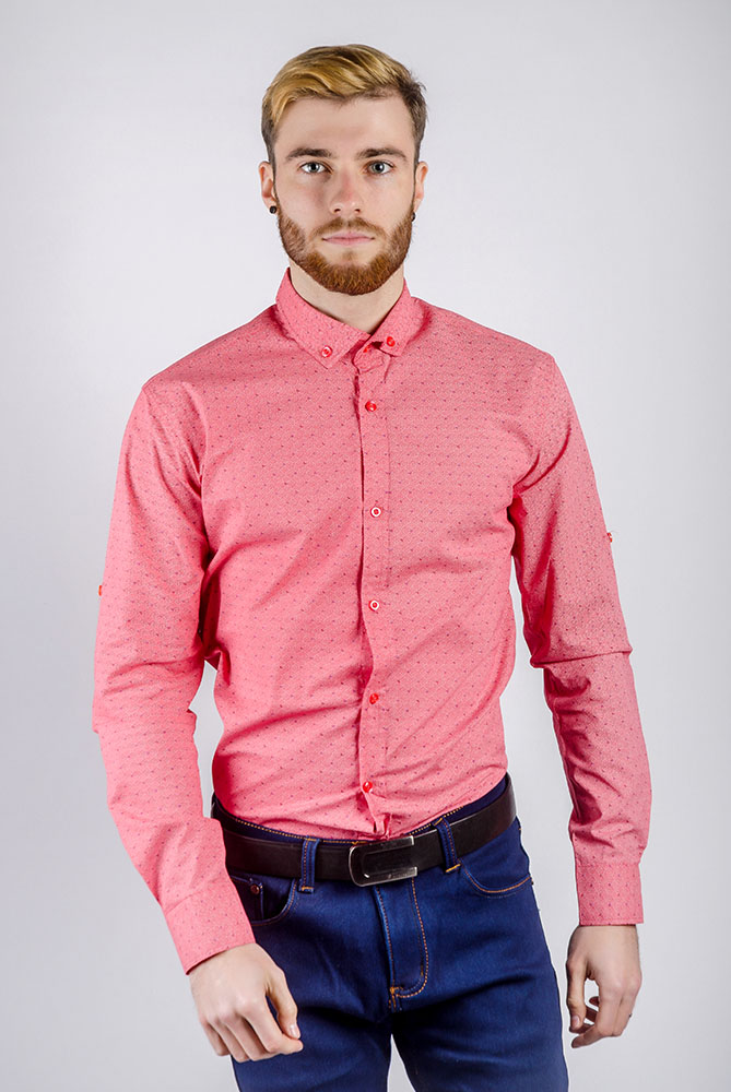 Рубашка мужская принтованная 222F077