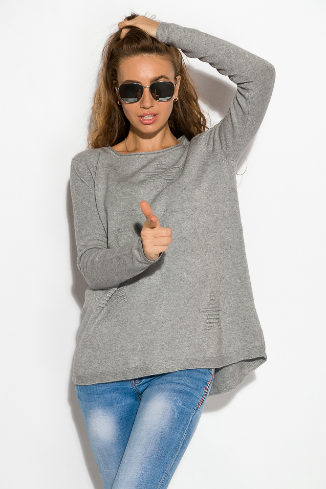 

Свитер женский 118P204, Светло-серый;светло-бежевый;темно-синий;чайная роза;джинс;песочный;изумрудный;алый;голубой;горчичный;марсала