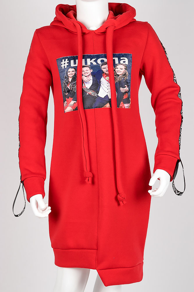 

Платье на флисе 120PU002 junior, Красный