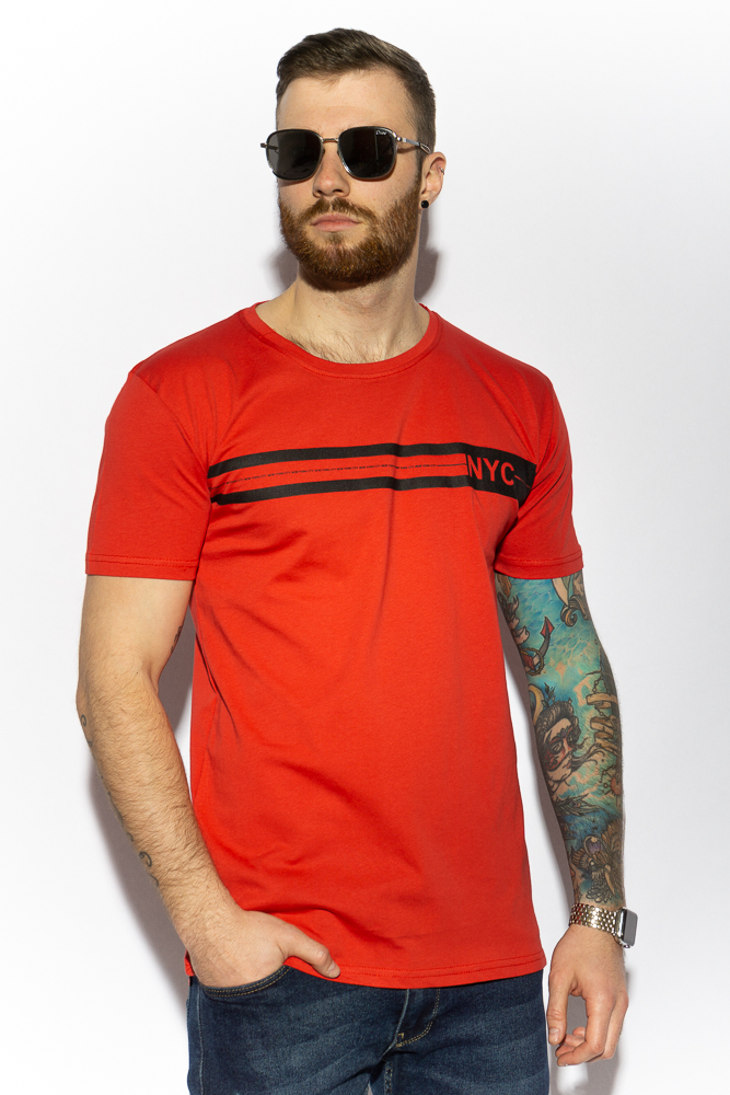 

Футболка с принтом 85F291, Черный;белый;серый;красный;желтый;темно-синий